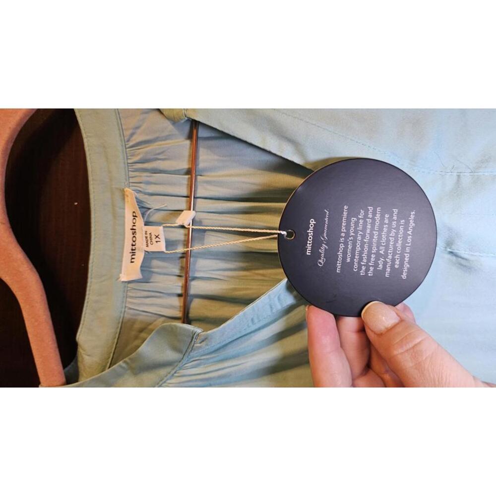 NEW Mittoshop Dress / TEAL / Sz 1X - Picture 2 of 4